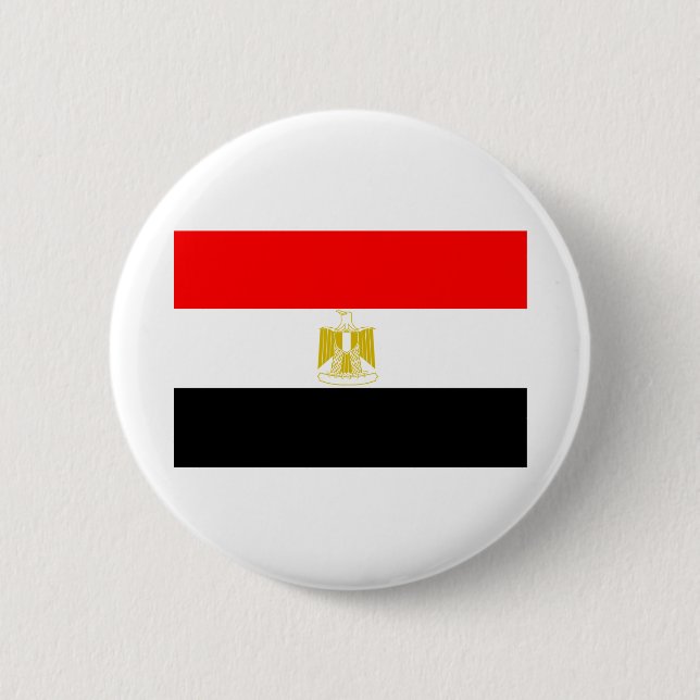Egyptian Flag 6 Cm Round Badge (Front)