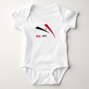 Egyptian flag baby bodysuit