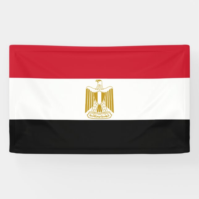 Egyptian flag banner (Horizontal)