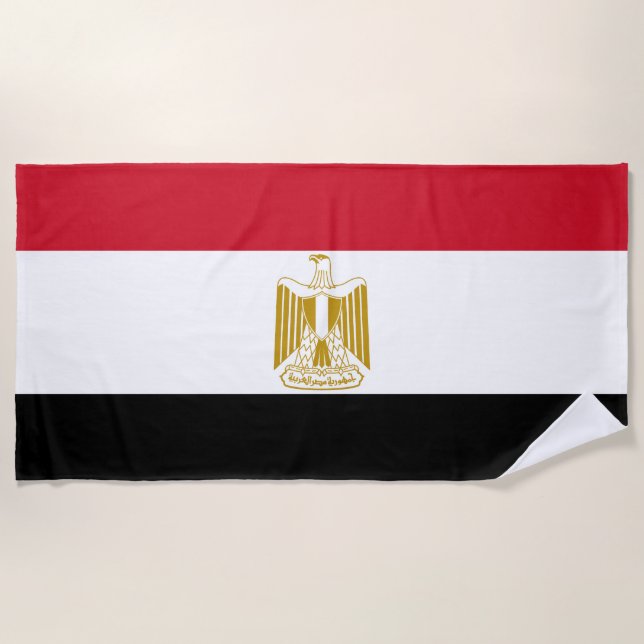 Egyptian flag beach towel (Front)