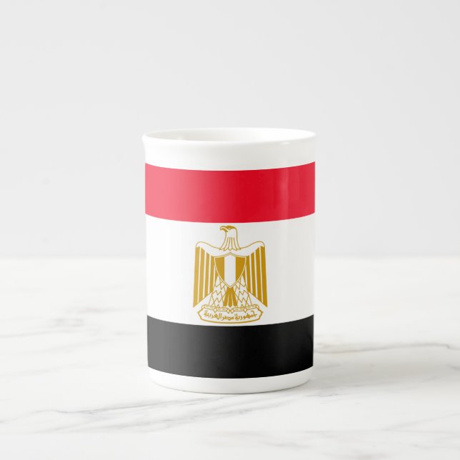 Egyptian Flag Bone China Mug (Front)
