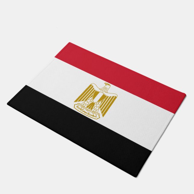Egyptian flag doormat (Angled)