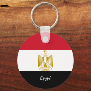 Egyptian Flag & Egypt holiday, patriots / sports Key Ring