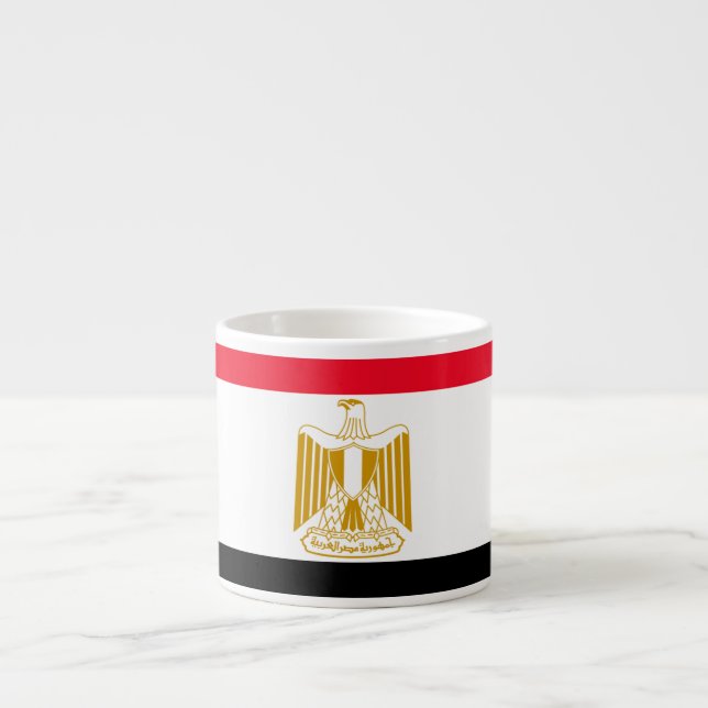 Egyptian Flag Espresso Cup (Front)