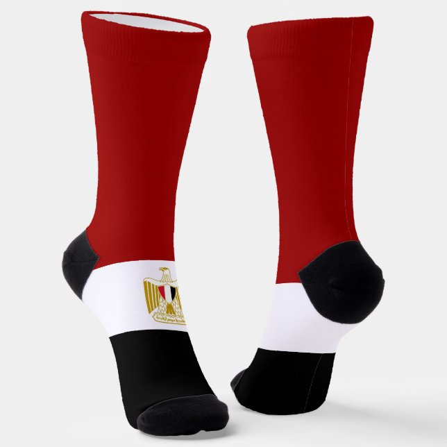 Egyptian flag socks (Angled)