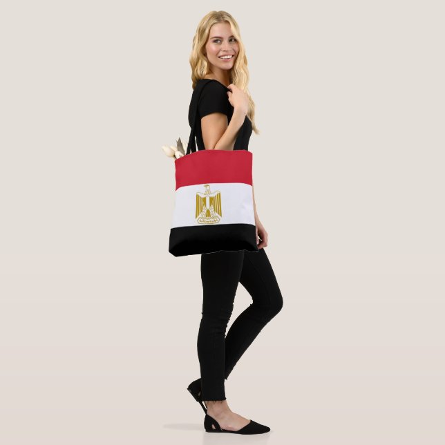 Egyptian flag tote bag (On Model)