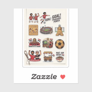 Egyptian Football Match Day Sticker Pack - Pharaoh