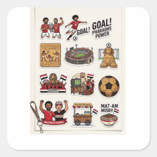 Egyptian Football Match Day Sticker Pack - Pharaoh