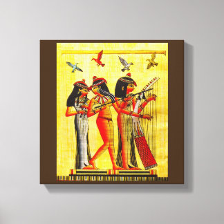 Egyptian Friendship Papyrus Canvas Print