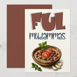 Egyptian Ful Mudammas Slow Cooked Fava Beans Invitation