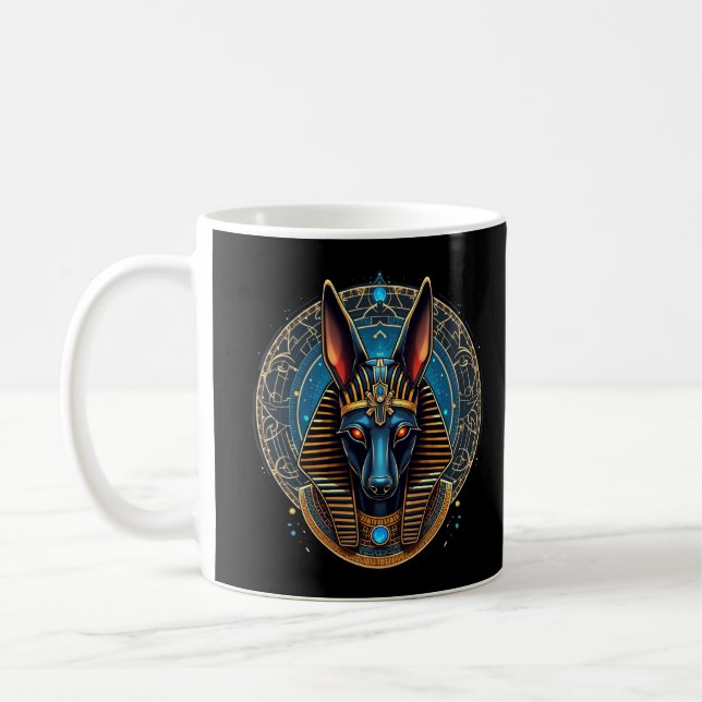 Egyptian God Anubis Ancient Egypt Mythology Coffee Mug (Left)