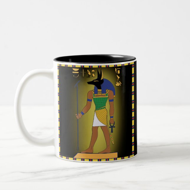 Egyptian God Anubis Coffee Mug (Left)