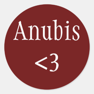 Egyptian God Anubis Love sticker