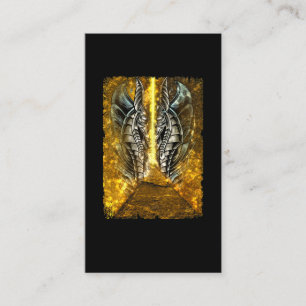 Egyptian God Anubis Pyramid Aesthetic Business Card