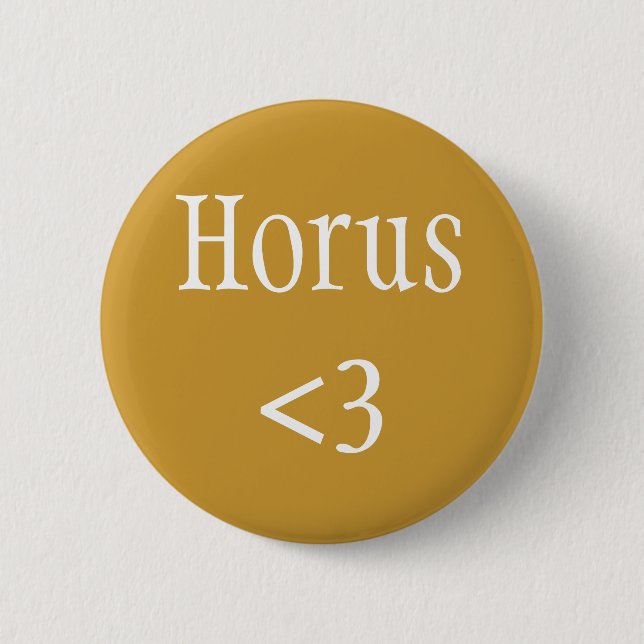 Egyptian God - Horus <3 badge (Front)