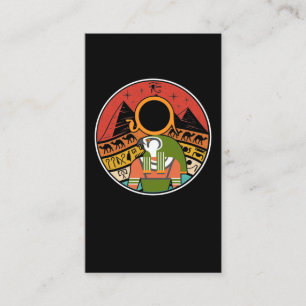 Egyptian God Horus Falcon Egypt Pyramids Business Card