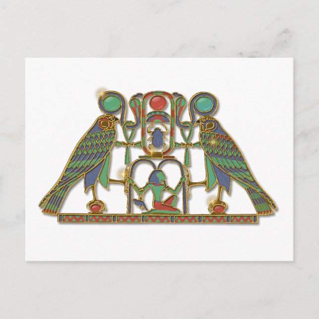 Egyptian God Horus Pectoral Postcard (Front)