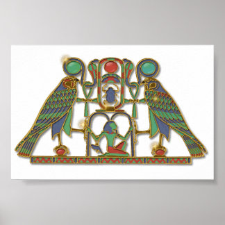Egyptian God Horus Pectoral Poster