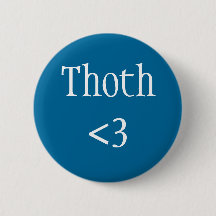 Egyptian God - Thoth love badge