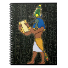 Egyptian God Thoth Spiral Notebook