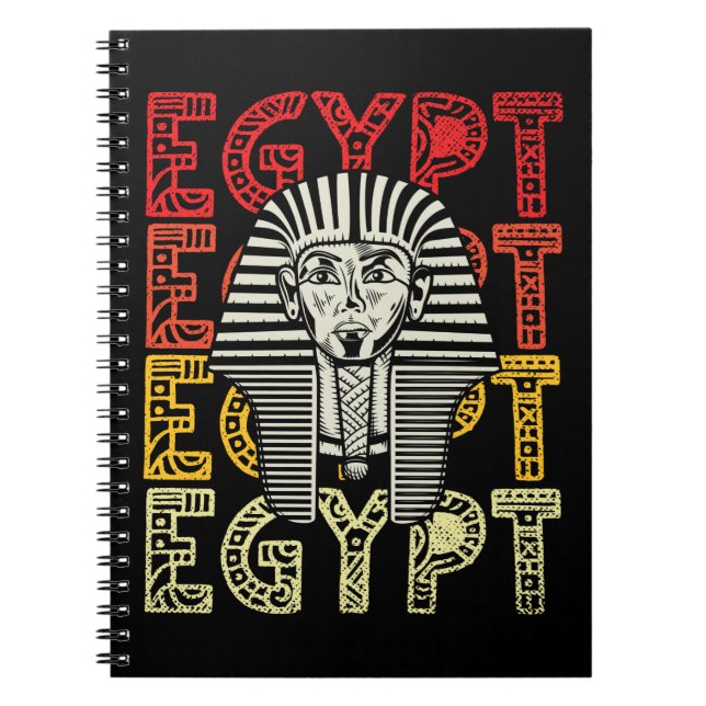 Egyptian God Tutankhamun Retro Egypt Pharaoh Notebook (Front)