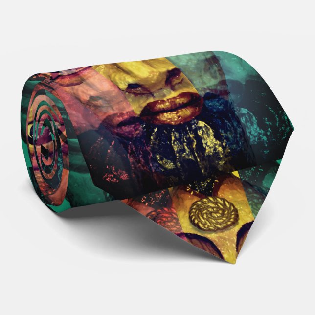 Egyptian goddess beautiful painting tie (Rolled)