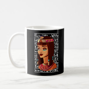 Egyptian Goddess Cleopatra Egypt Hieroglyphs Coffee Mug