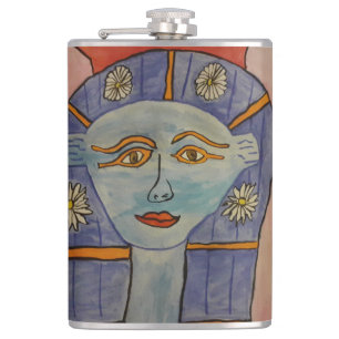 Egyptian Goddess Hip Flask