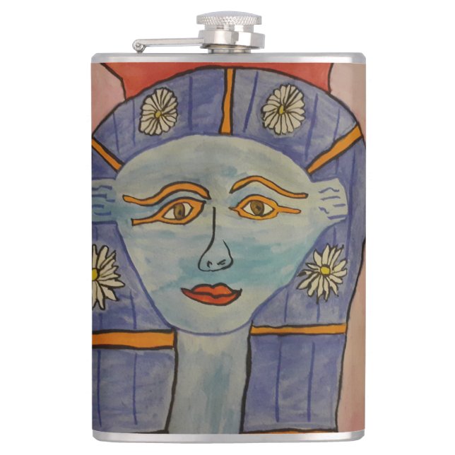 Egyptian Goddess Hip Flask (Front)