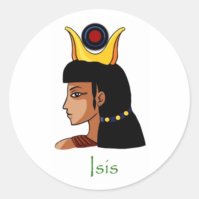 Egyptian Goddess Isis Classic Round Sticker (Front)