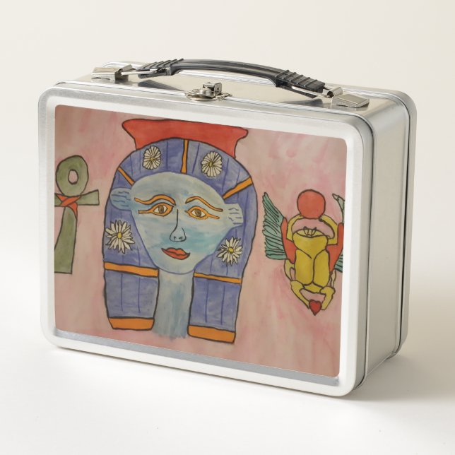 Egyptian Goddess Metal Lunch Box (Front)