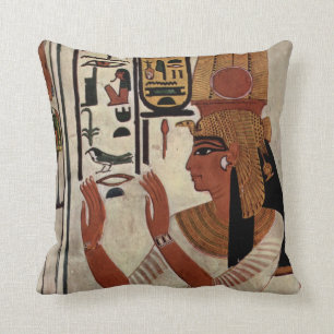 Egyptian Goddess Nefertari Cushion
