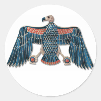 Egyptian Goddess Nekhbet Pectoral Classic Round Sticker