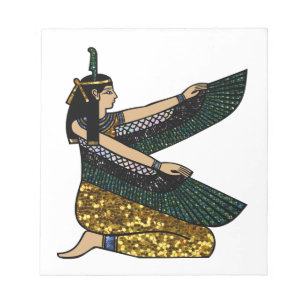 egyptian goddess notepad