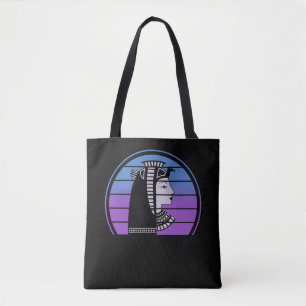 Egyptian Goddess Retro Egypt Pharaoh Tote Bag