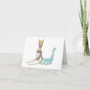 Egyptian goddess Selket notecard. Card