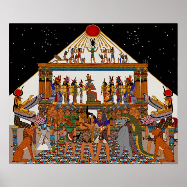 EGYPTIAN GODS AFTERLIFE FIESTA POSTER (Front)