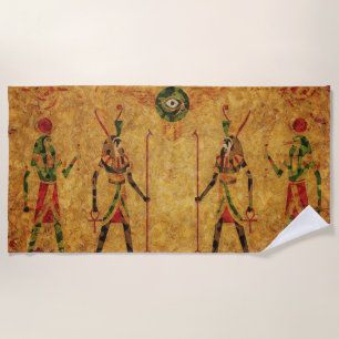 Egyptian Gods Beach Towel