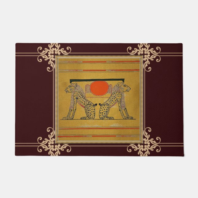 Egyptian Gods Door Mat (Front)