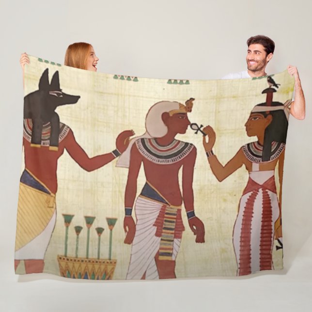 EGYPTIAN GODS FLEECE BLANKET (In Situ)