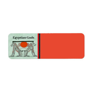 Egyptian Gods Return Address Label