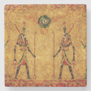 Egyptian Gods Stone Coaster