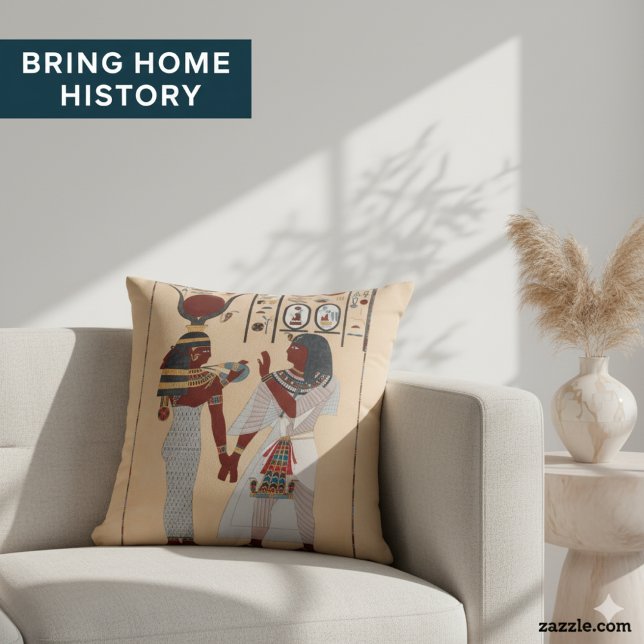 Egyptian Gods Throw Pillow | Ancient Mythology (Creator Uploaded)