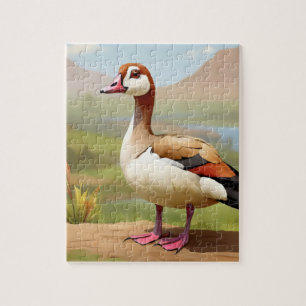 Egyptian Goose by water Jigsaw Puzzle