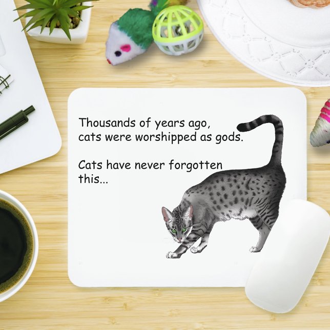 Egyptian Grey Tabby cat Mouse Mat (Creator Uploaded)