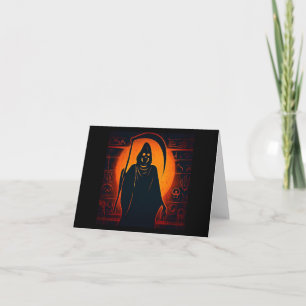 Egyptian Grim Reaper Halloween 1 Card