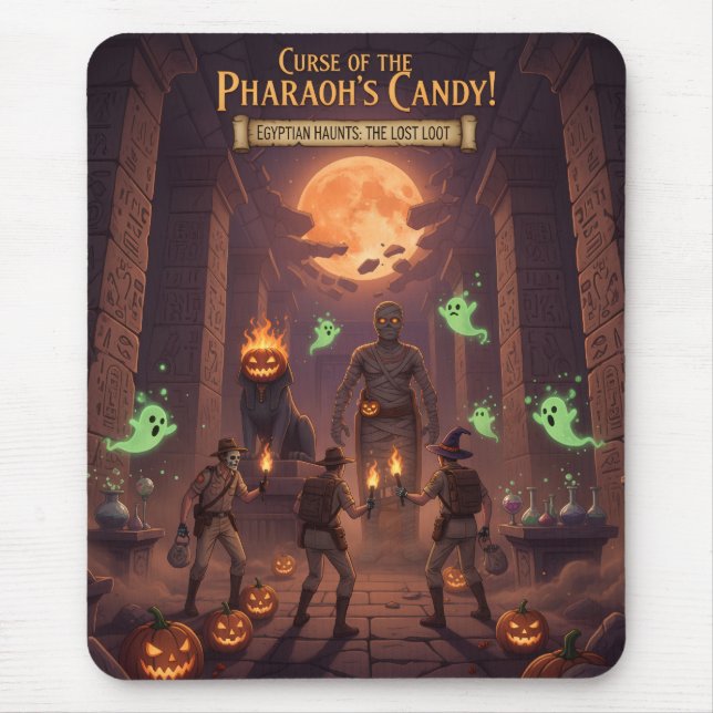 Egyptian Halloween Mouse Pad (Front)