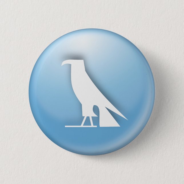 Egyptian hieroglyph A 6 Cm Round Badge (Front)