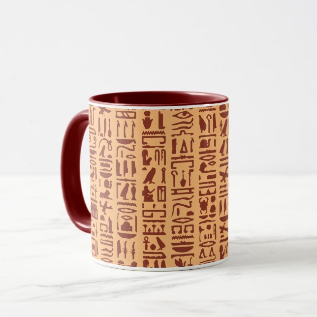 Egyptian Hieroglyph Mug (Front Left)