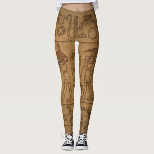 Egyptian Hieroglyphic Art Leggings